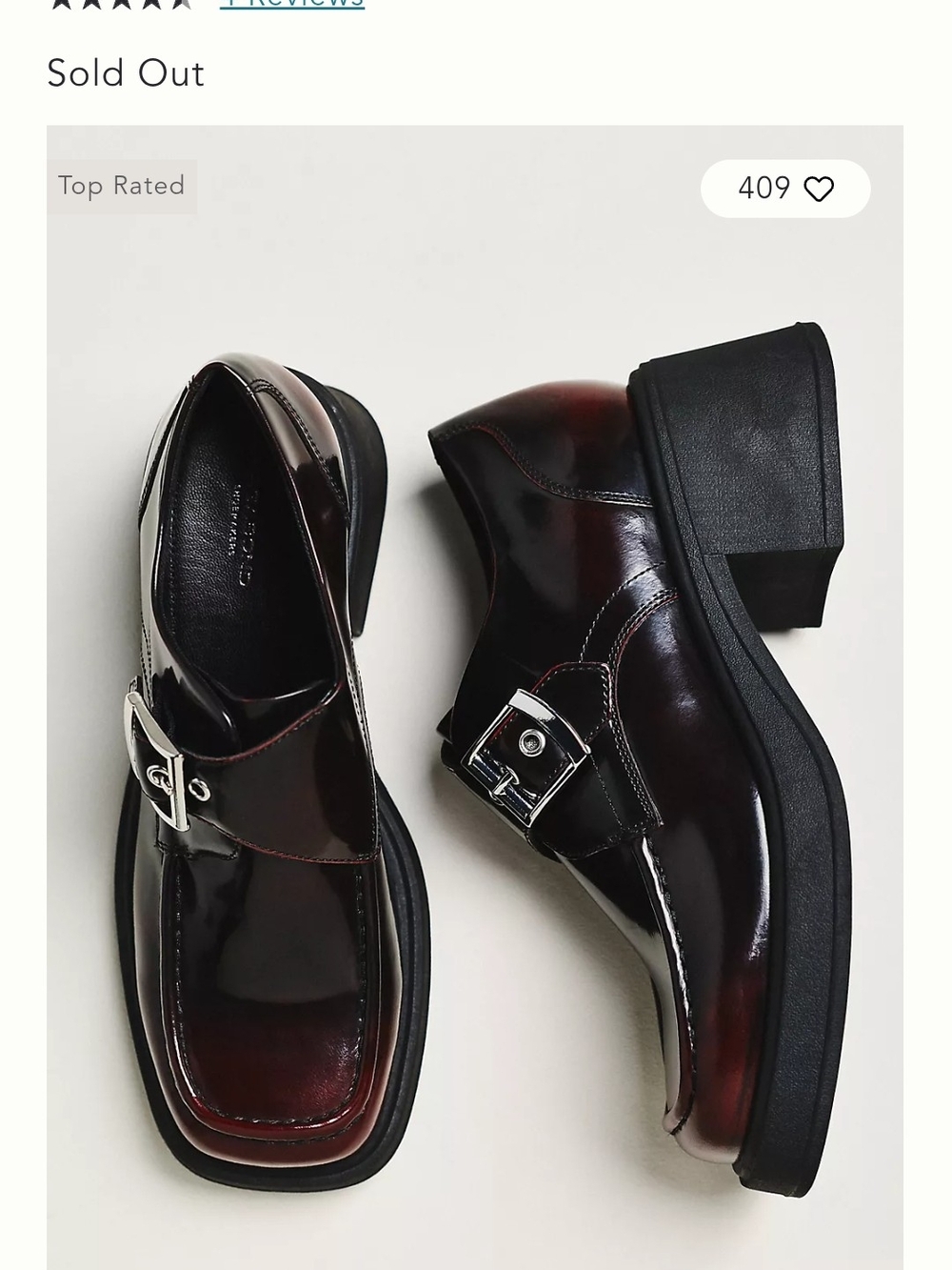 Men's Burgundy Leather Monk Strap Dress Shoes